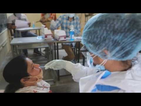 Health authorities carry out COVID-19 tests in Jammu