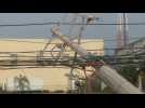 Hurricane Delta leaves downed power lines after lashing Mexico's Cancun