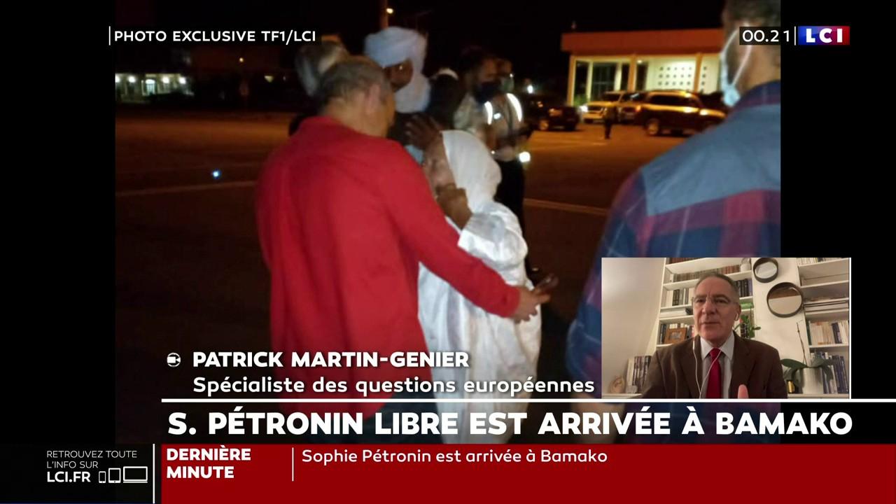 EXCLU TF1/LCI La première image de Sophie Pétronin libre retrouvant son fils (LCI)