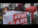 Dozens of protesters in Lagos call for the dissolution of the Anti-Theft Brigade