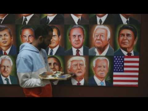 Artist includes Biden in his US Presidents painting