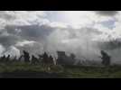 Re-enactment of the battle for Moscow in 1941