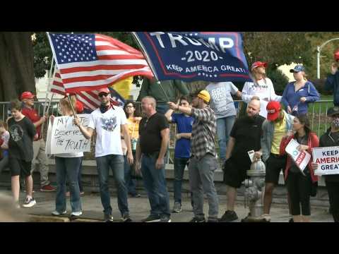 Atlanta: Trump supporters gather outside state capitol as Biden elected president