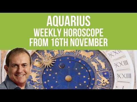 Aquarius Weekly Horoscope from 16th November 2020