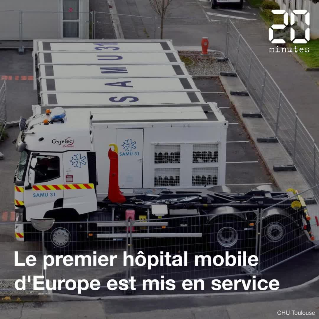 VIDEO. Coronavirus : L'hôpital mobile du Samu 31, unique en Europe, part renforcer les urgences de Bayonne