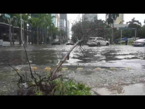 Tropical storm Eta hits Florida