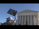 Protest in front of Supreme Court in the US