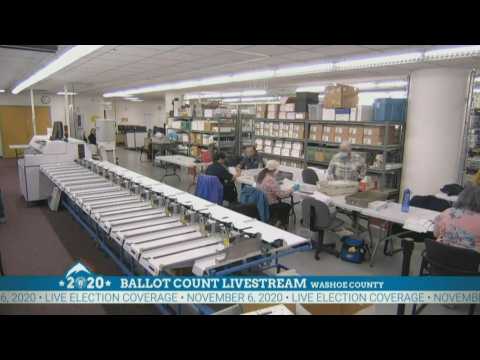 US: Election workers continue to count ballots in Nevada