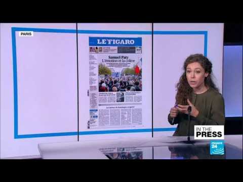 'Liberty, I teach your name': French papers pay tribute to slain teacher