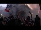 Clashes erupt during protests anniversary in Chile