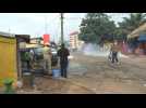 Guinea police fire teargas outside opposition leader's house - Label : AFPTV - First images - Category : News