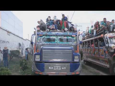 Indigenous caravan arrives in Bogotá
