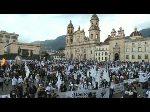 FARC members gather in Bogota to ask for Duque's protection