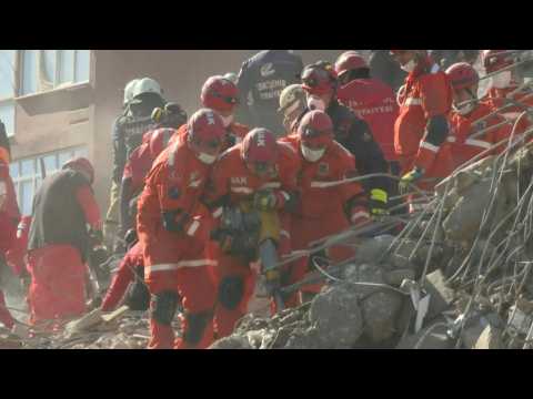 Turkey's rescue teams continue to search for survivors after quake