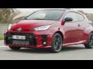 2020 Toyota GR Yaris Circuit Pack in Scarlet Flare Track driving