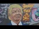 Anti-Trump graffiti in Berlin