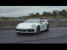 The new Porsche 911 Turbo Cabriolet Design in Carrara White