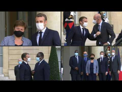 Paris Peace Forum: Macron welcomes heads of IMF, European Council, Senegal