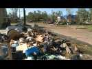 US: Debris litters the ground after Hurricane Delta hits Louisiana
