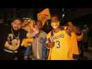 LA fans celebrate Lakers' 17th NBA title