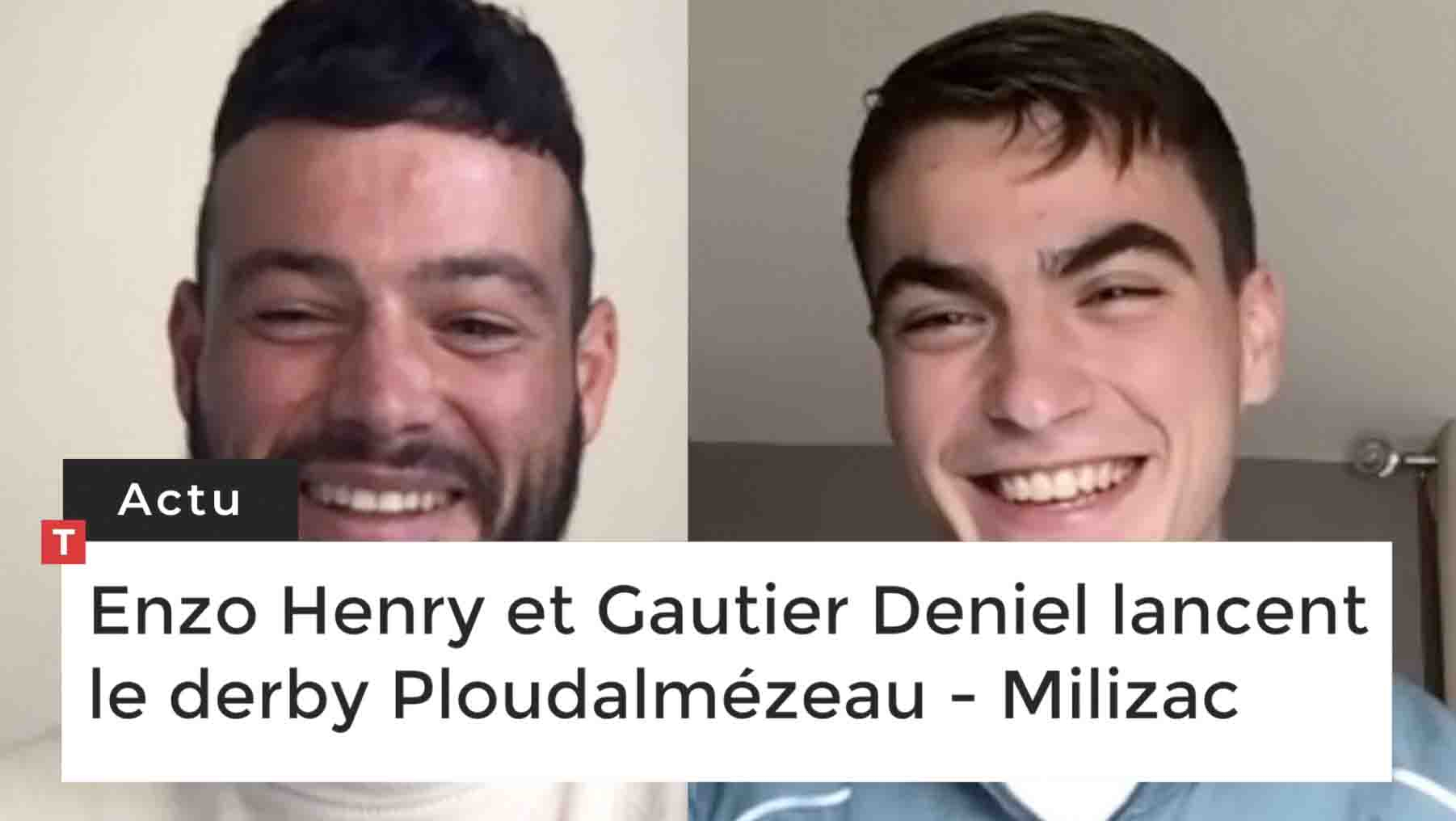 Enzo Henry et Gautier Deniel lancent le derby Ploudalmézeau - Milizac (Le Télégramme)