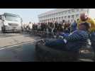 Russian Sergei Agadzhanyan breaks world record pulling 41-ton truck