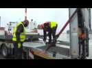 Images of the move from the old to the new Berlin airport - Label : AFPTV - First images - Category : News