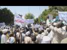 Former army and police officers rally in Khartoum demanding reinstatement