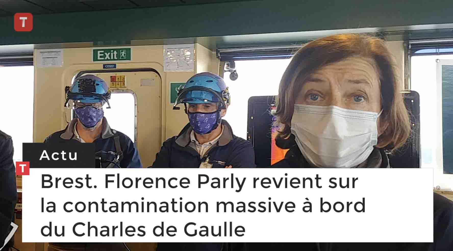 En visite à Brest, Florence Parly revient sur la contamination massive à bord du Charles de Gaulle (Le Télégramme)