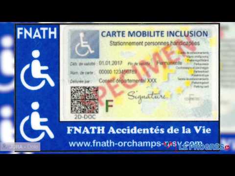 Porte carte mobilité inclusion handicapé adhésif support stationnement étui  pare