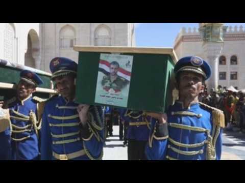 Funeral in Sana'a for Houthi fighters allegedly killed in recent fighting