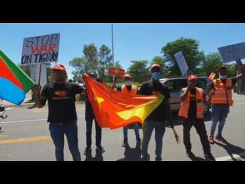 Tigrayan community in South Africa protests against Ethiopian gov't
