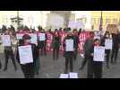 Protest in Rome against violence against women