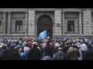 Indigenous authorities protest in Guatemala against president Giammattei