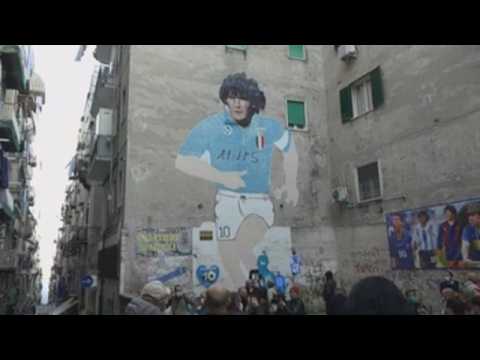 Naples pays tribute to Maradona