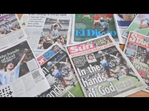 UK press shocked by Maradona's death