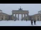 Snow covers Berlin