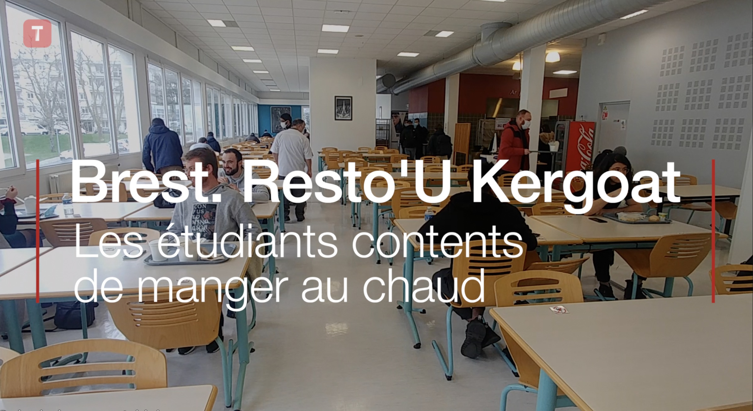 Brest. Resto'U Kergoat, les étudiants contents de manger au chaud (Le Télégramme)