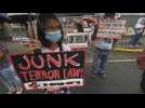 Protesters rally against anti-terrorism law in Philippines
