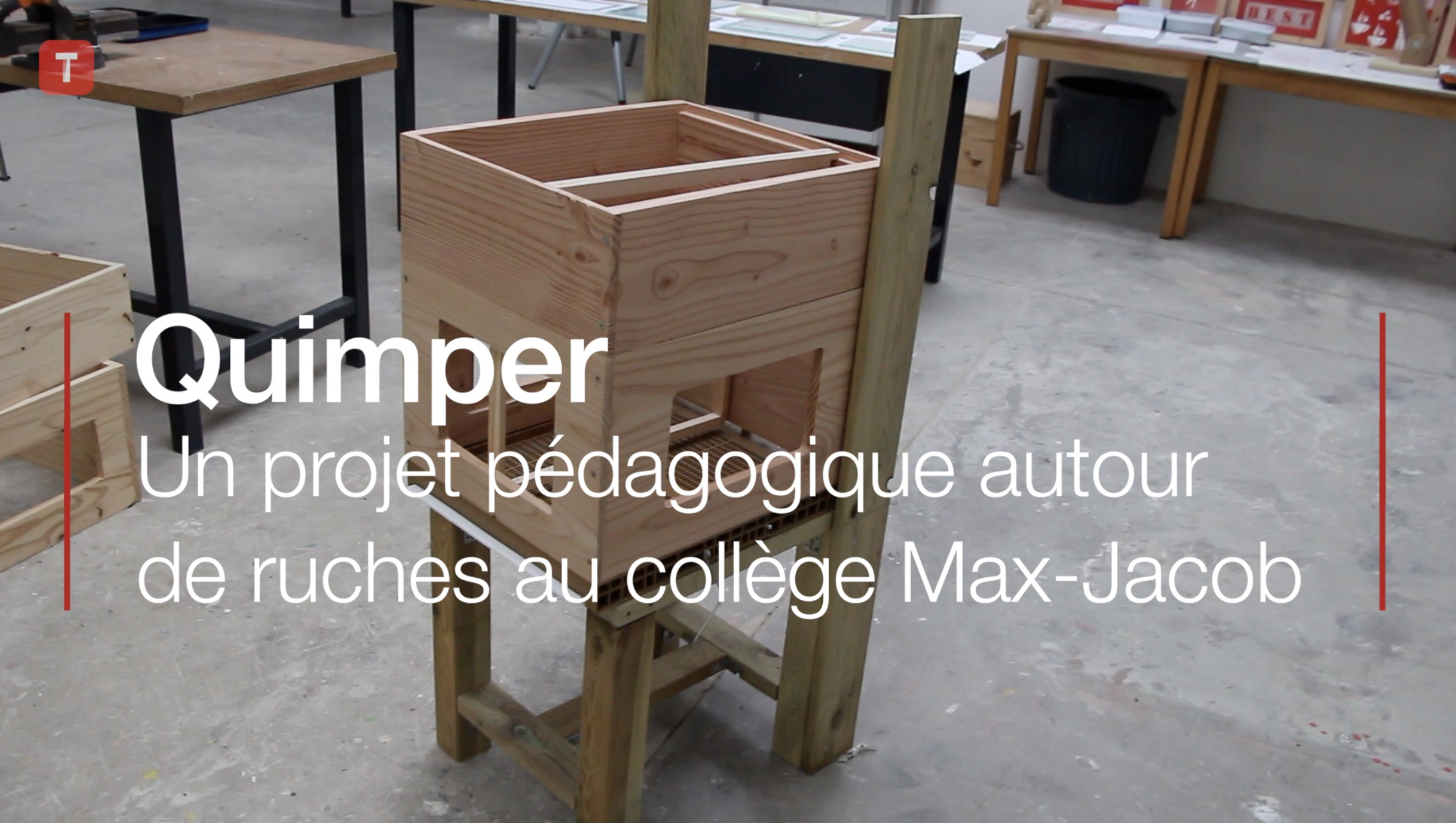 Quimper. Un projet pédagogique autour de ruche au collège Max-Jacob (Le Télégramme)