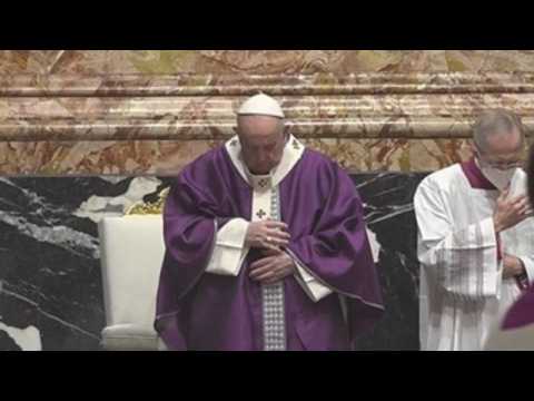 Pope Francis holds Ash Wednesday Mass