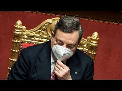 New Italy PM Mario Draghi facing a vote of confidence in Senate today