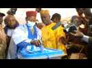 Opposition candidate Ousmane votes in Niger elections