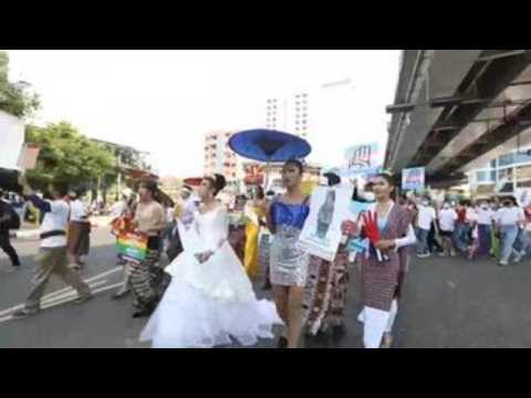 LGBT community protests against military coup in Yangon