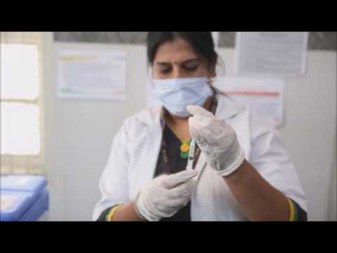 Vaccination drive in a government hospital in Bangalore