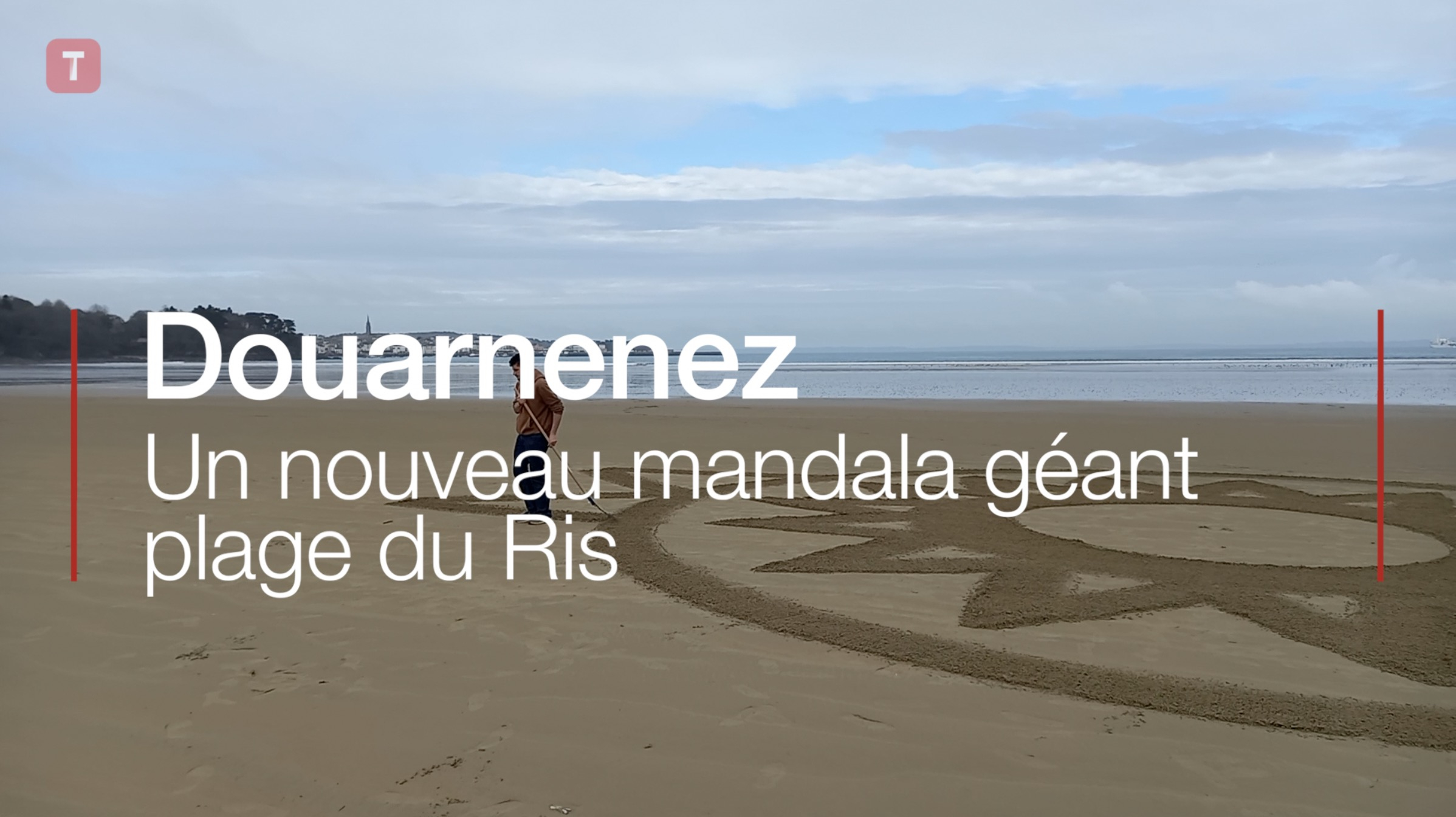 Douarnenez. Un nouveau mandala géant plage du Ris (Le Télégramme)