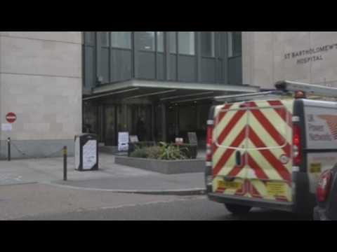 Footage of St Bartholomew's hospital in London