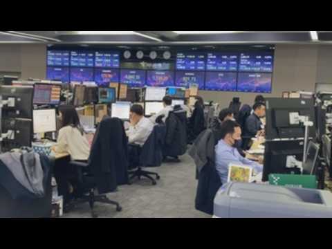 South Korea's Kospi index falls 1.28%, tracking overnight Wall Street retreat
