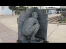 A statue in Tel Aviv depicts naked Netanyahu as a form of protest