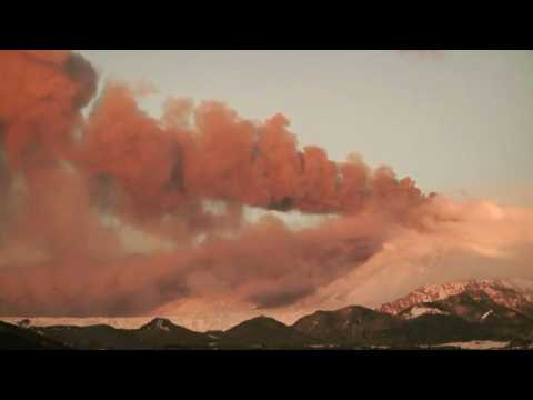 Clouds of ash billow as Italy's Mount Etna erupts